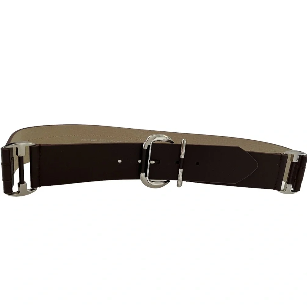 New Lodis hip belt brown silver triple buckle M 34 - 38 waist